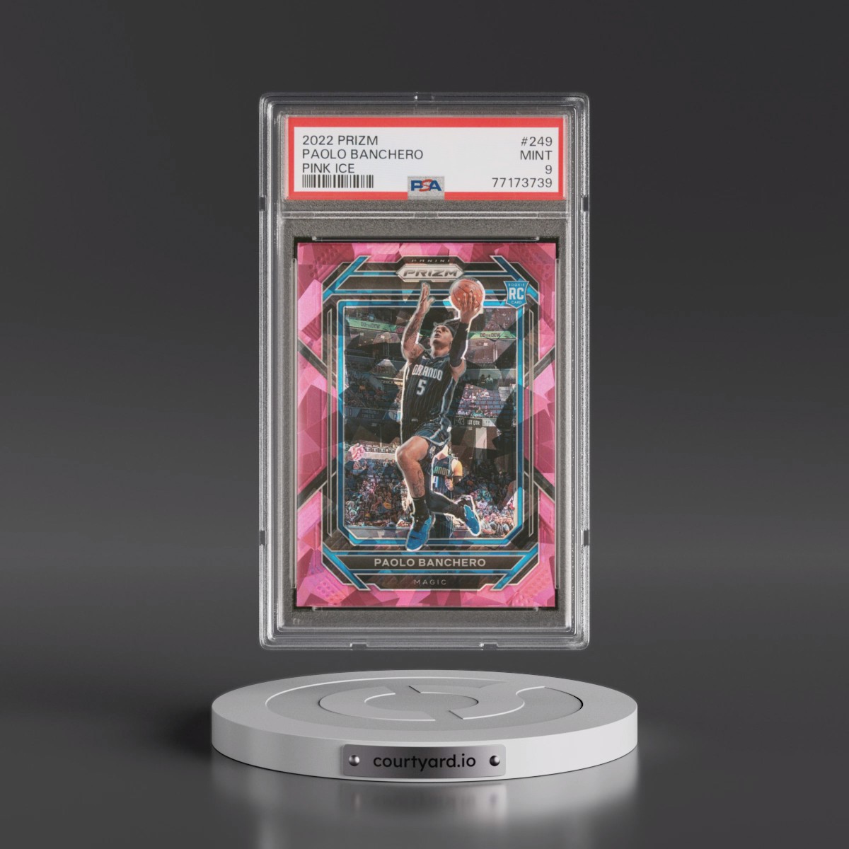 2022 Panini Prizm Paolo Banchero - Pink Ice #249 PSA 9