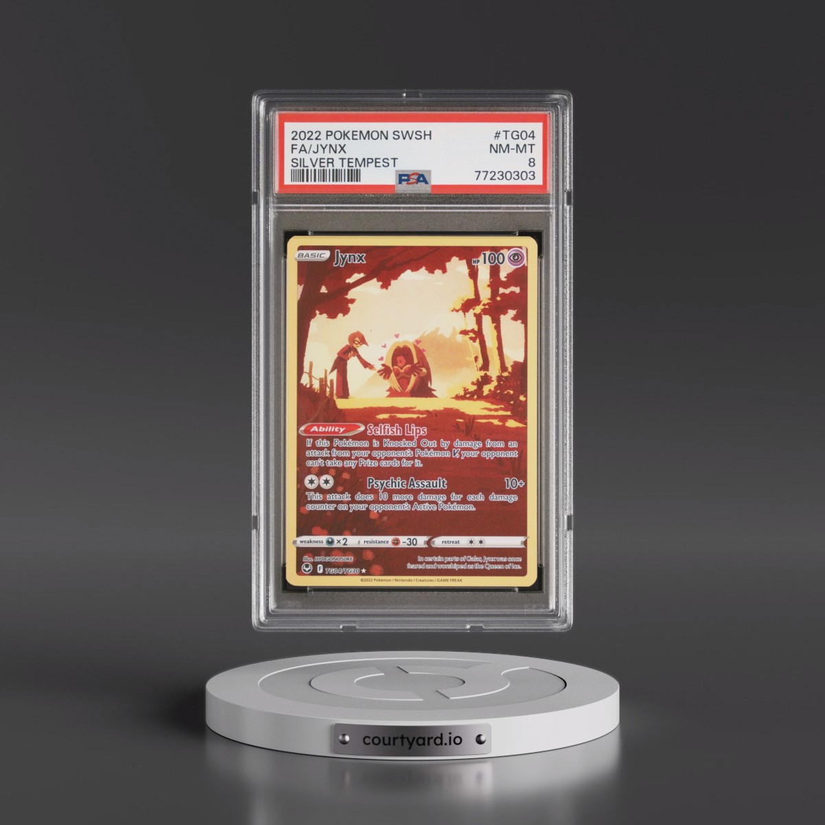2022 Pokémon Sword & Shield Silver Tempest #TG04 Jynx - Full Art (PSA 8 NM-MT)