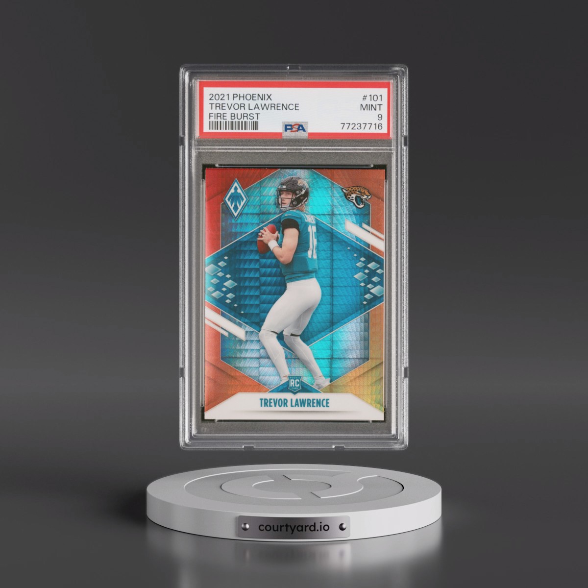 2021 Panini Phoenix #101 Trevor Lawrence - Fire Burst (PSA 9 MINT)