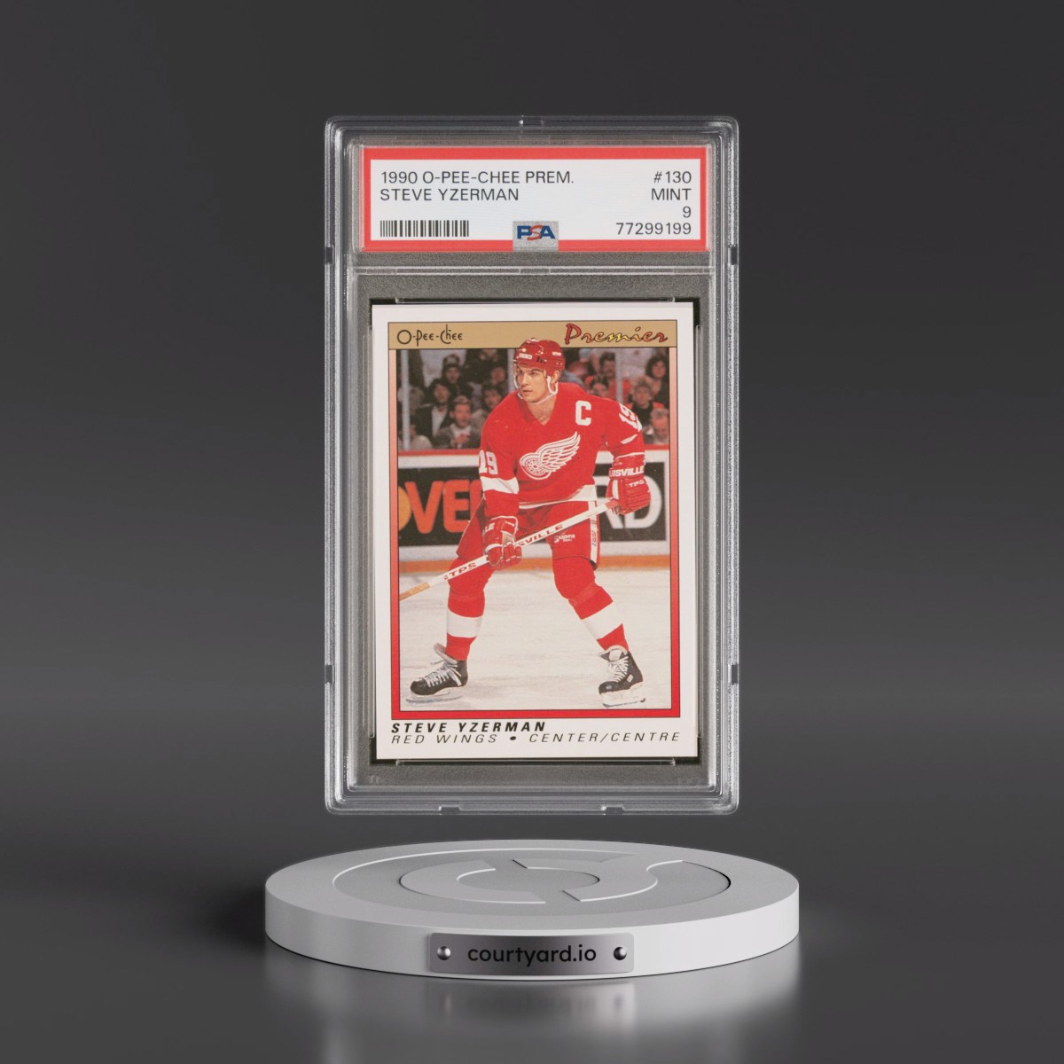 1990 O-Pee-Chee Premier Steve Yzerman #130 PSA 9
