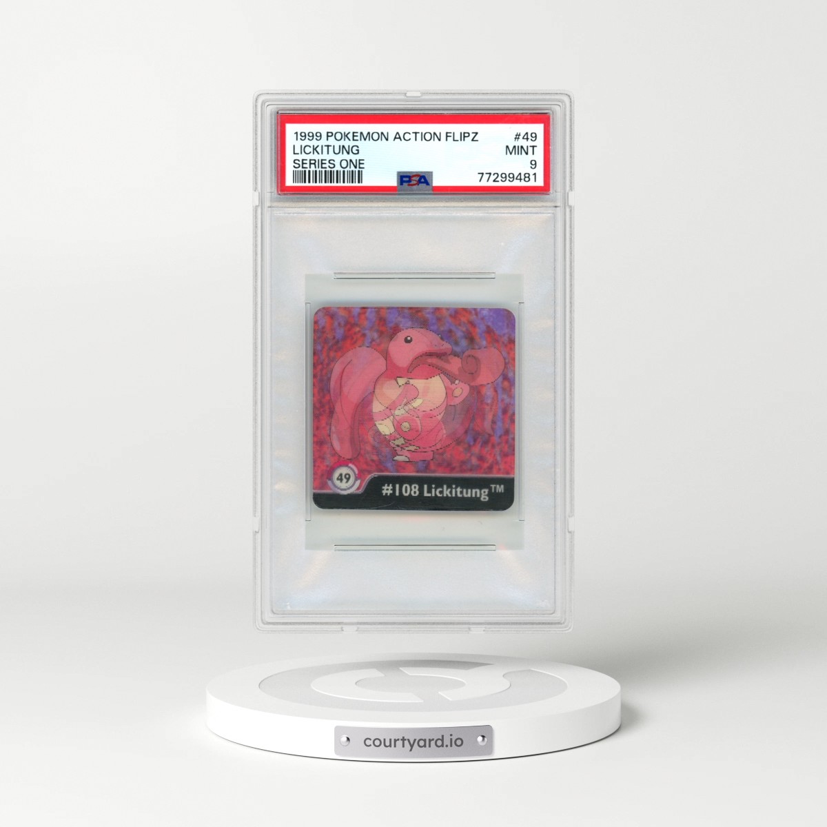 1999 Pokémon Action Flipz Series One #49 Lickitung (PSA 9 MINT)