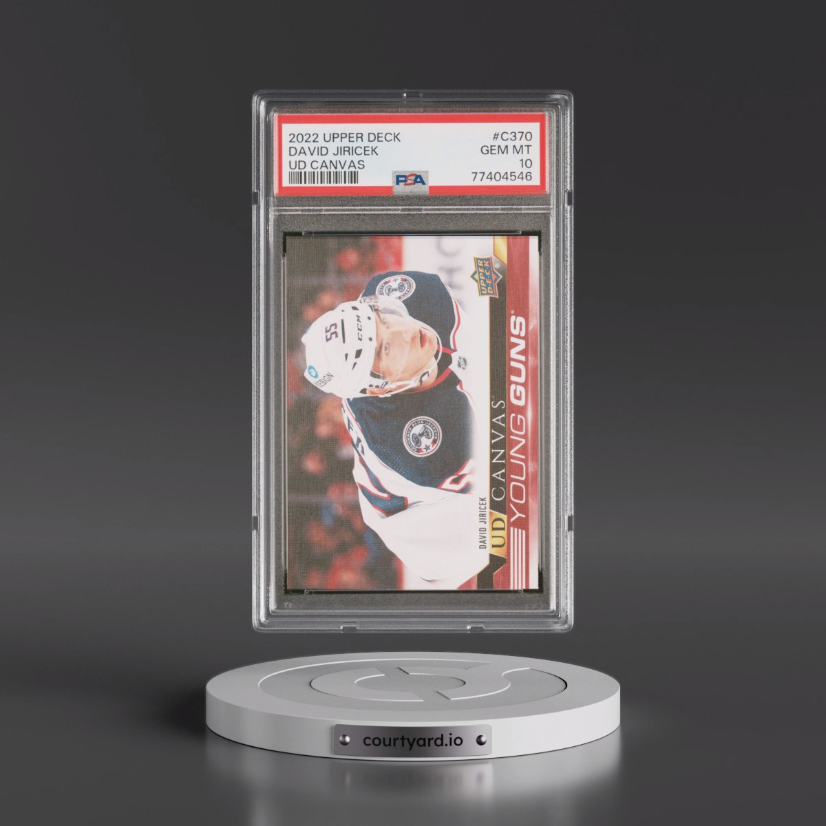 2022 Upper Deck UD Canvas David Jiricek #C370 PSA 10