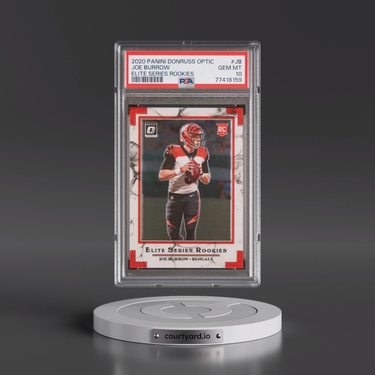 2020 Panini Donruss Optic Elite Series Rookies #JB Joe Burrow (PSA 10 GEM MINT)