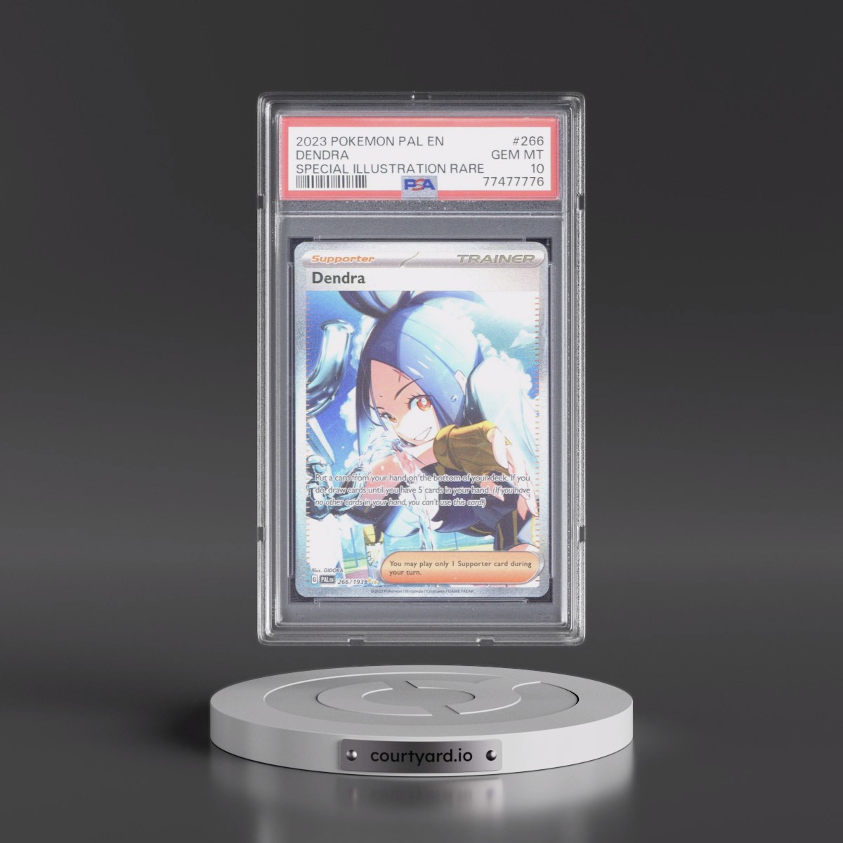2023 Pokémon Pal EN-Paldea Evolved #266 Dendra - Special Illustration Rare (PSA 10 GEM MINT)