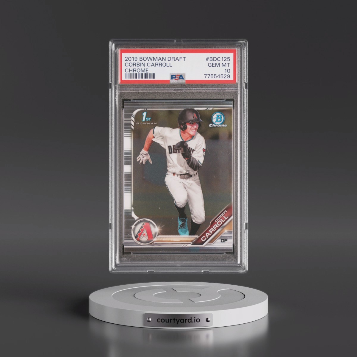 2019 Bowman Draft #BDC125 Corbin Carroll - Chrome (PSA 10 GEM MINT)