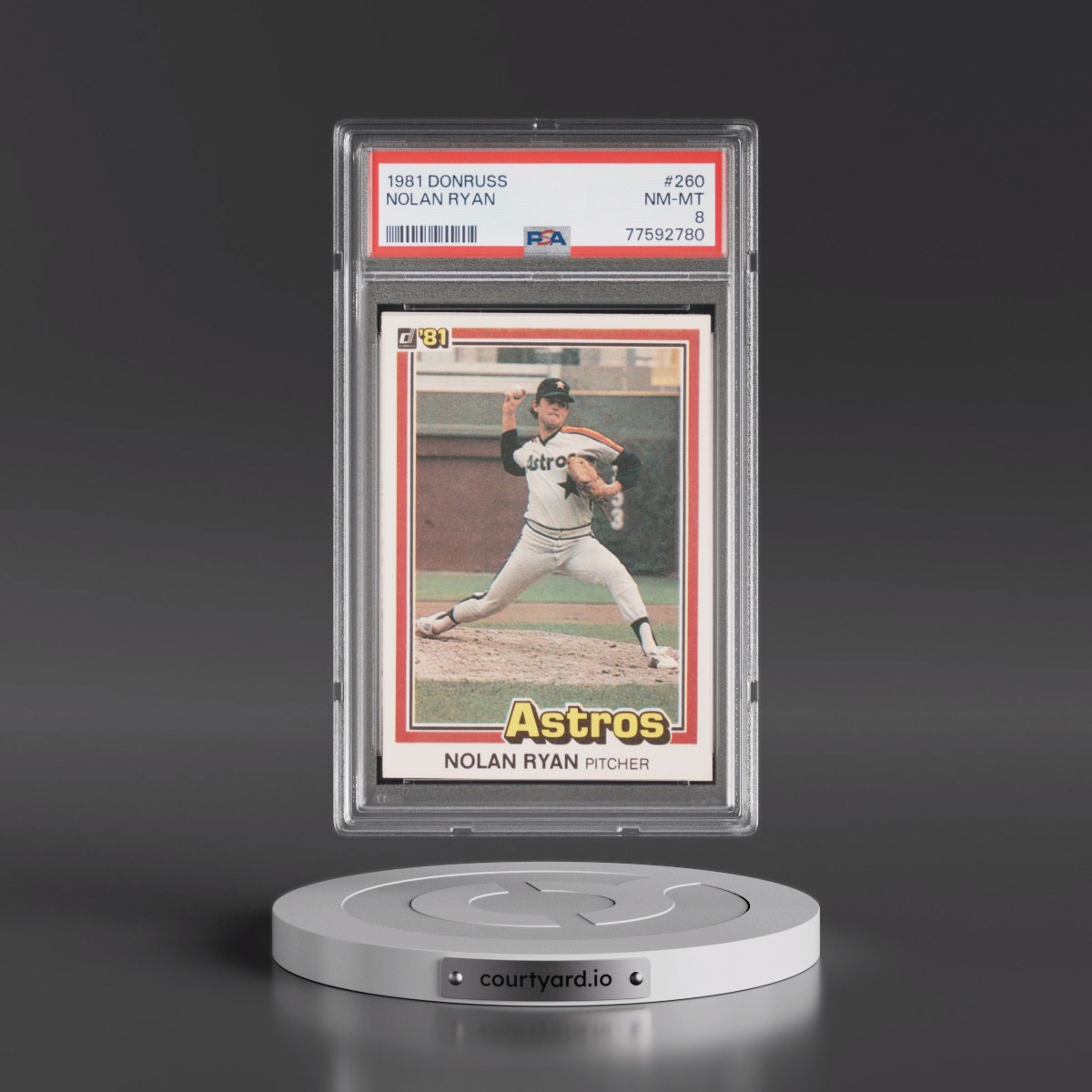 1981 Donruss #260 Nolan Ryan (PSA 8 NM-MT)