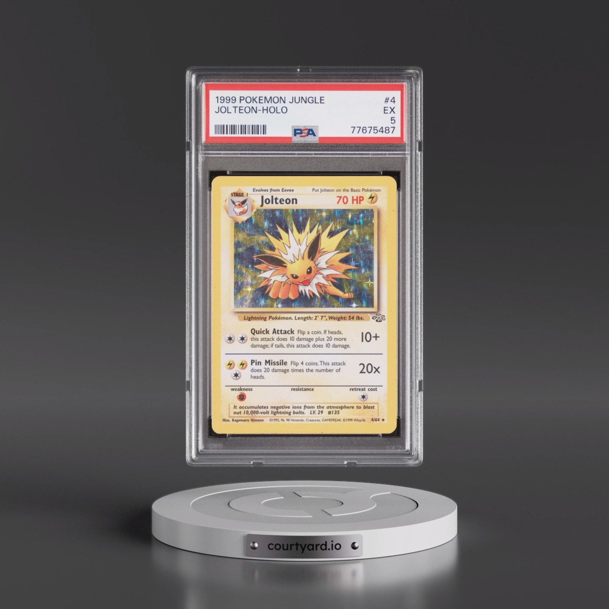 1999 Pokémon Jungle #4 Jolteon - Holo (PSA 5 EX)