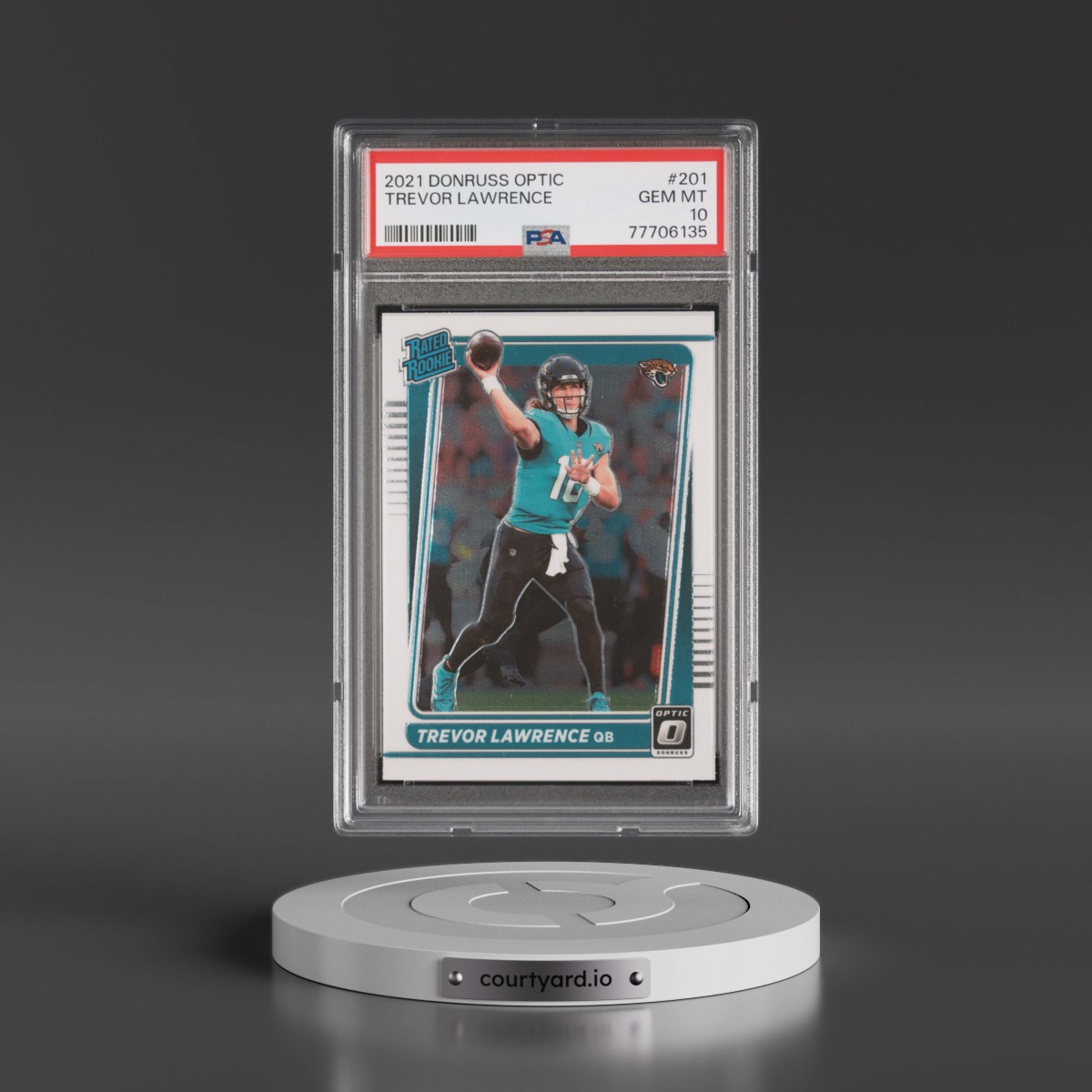 2021 Panini Donruss Optic #201 Trevor Lawrence (PSA 10 GEM MINT)