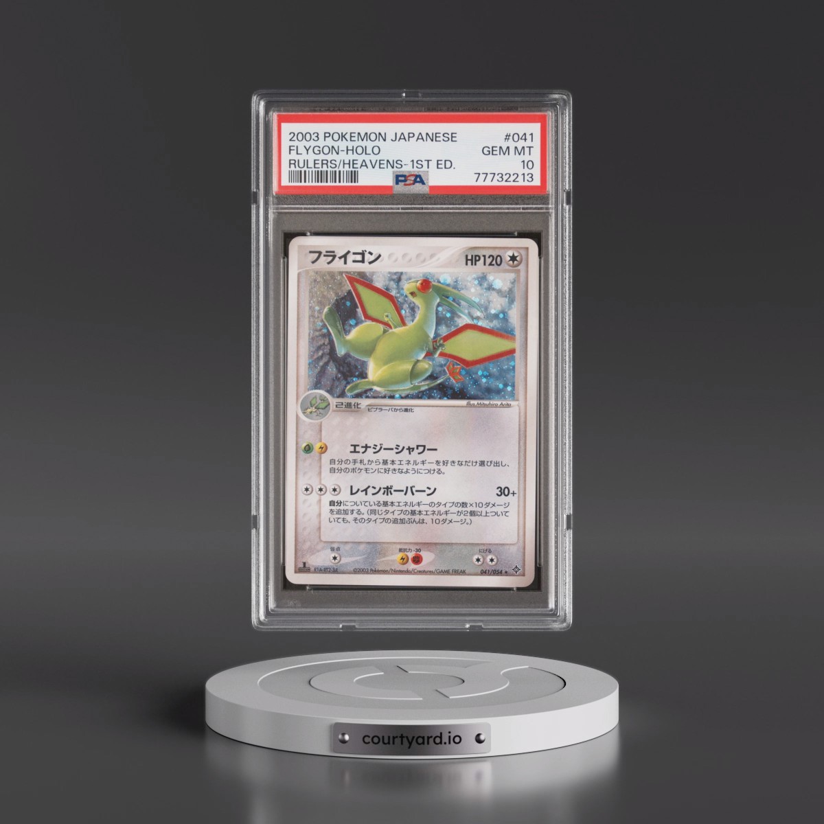 2003 Pokémon Rulers of the Heavens #041 Flygon - 1st Edition Holo (PSA 10 GEM MINT)