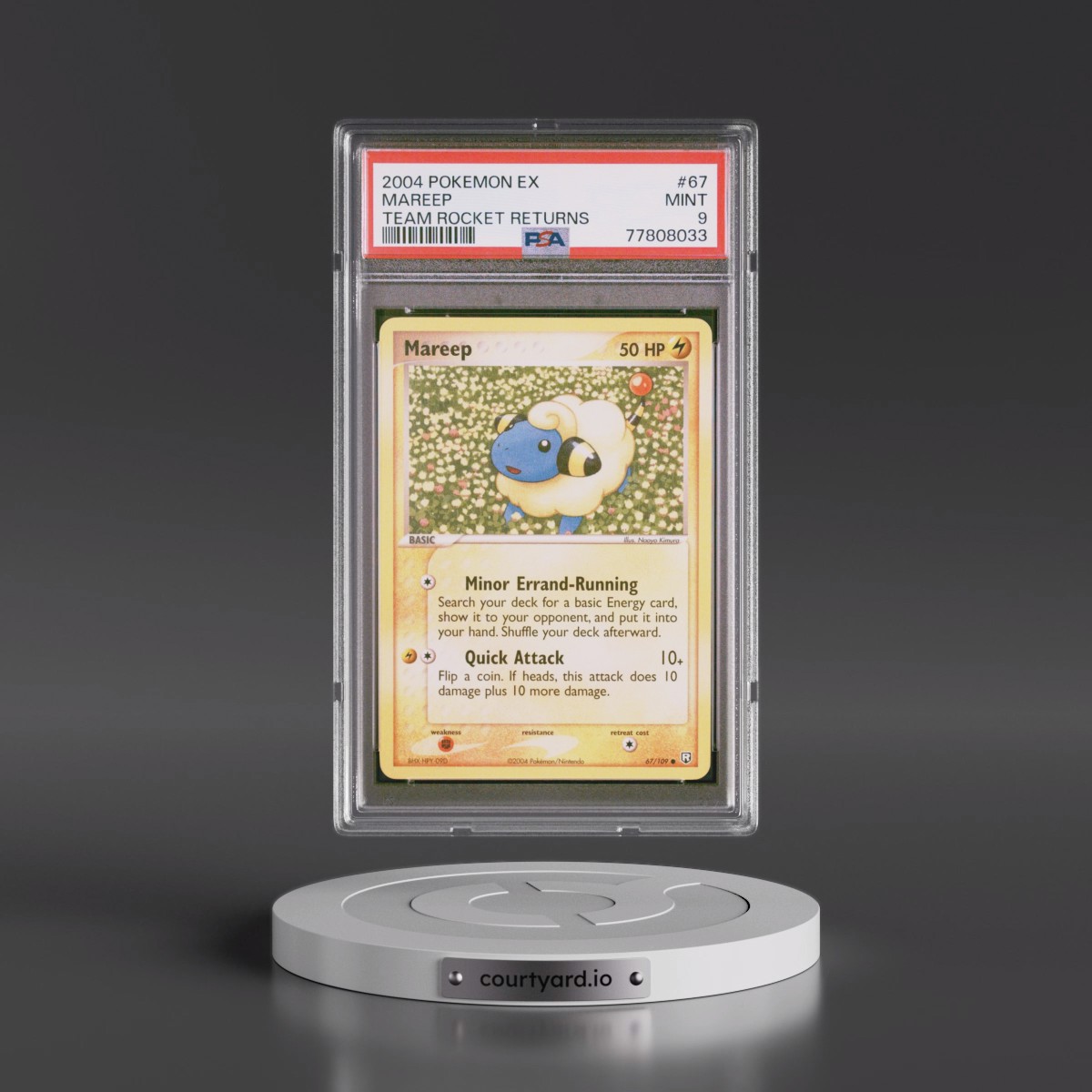 2004 Pokémon EX Team Rocket Returns #67 Mareep (PSA 9 MINT)