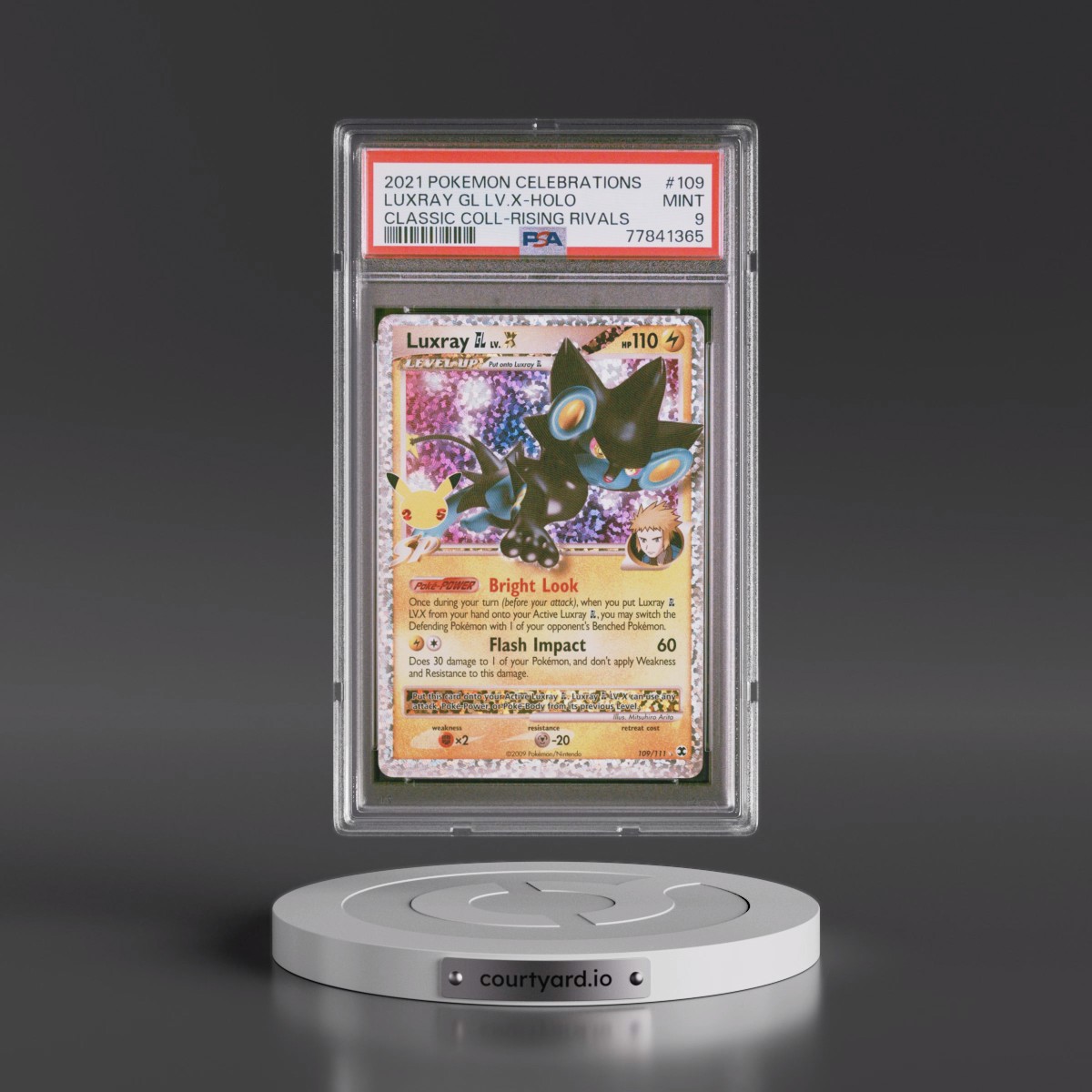 2021 Pokémon Celebrations Classic Collection #109 Luxray GL LV.X - Holo (PSA 9 MINT)