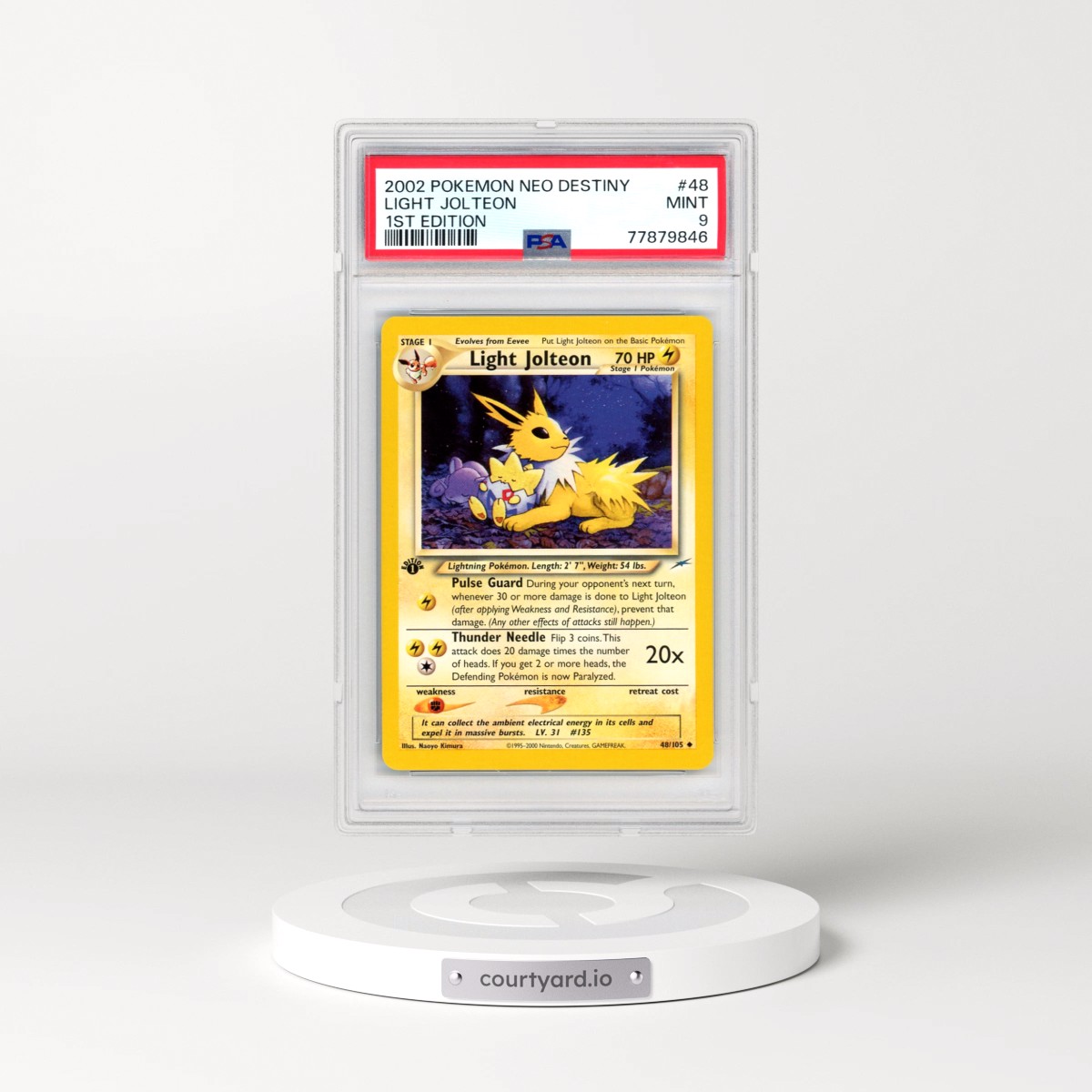 2002 Pokémon Neo Destiny #48 Light Jolteon - 1st Edition (PSA 9 MINT)