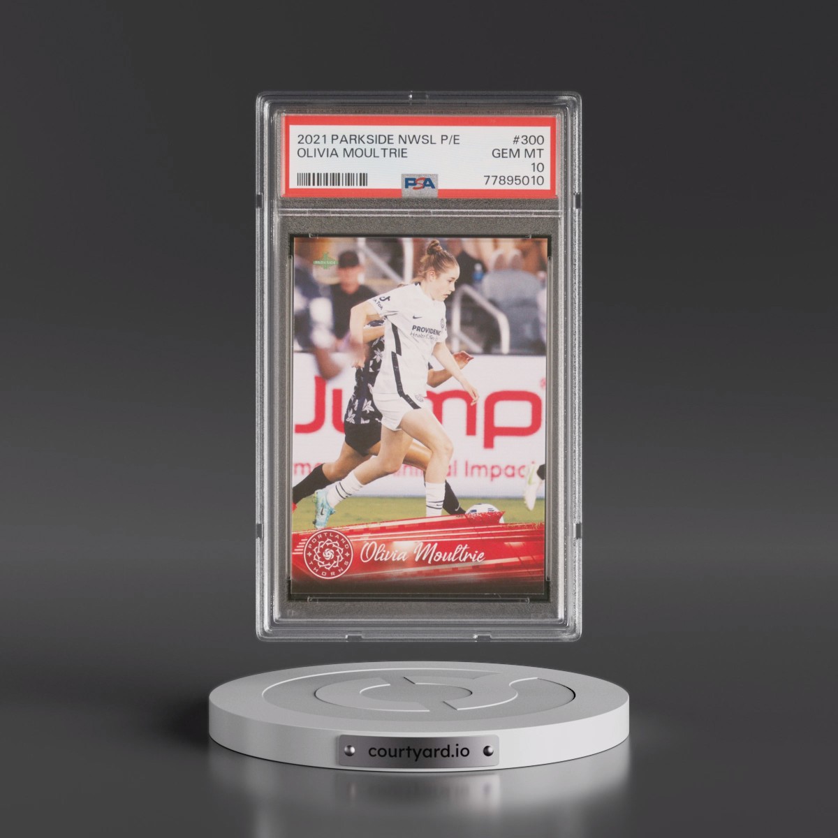 2021 Parkside Nwsl Premier Edition #300 Olivia Moultrie (PSA 10 GEM MINT)