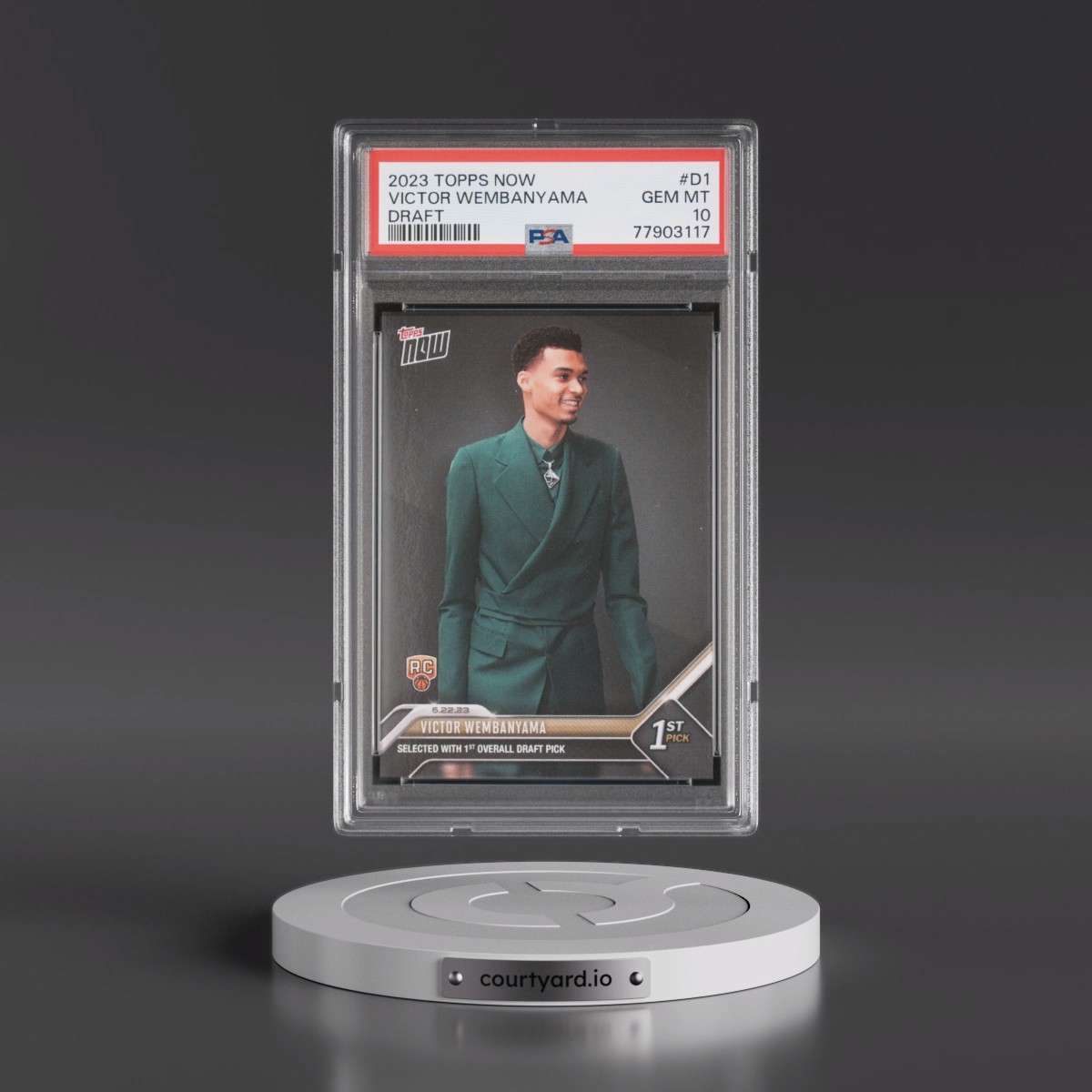 2023 Topps Now Draft #D1 Victor Wembanyama (PSA 10 GEM MINT)