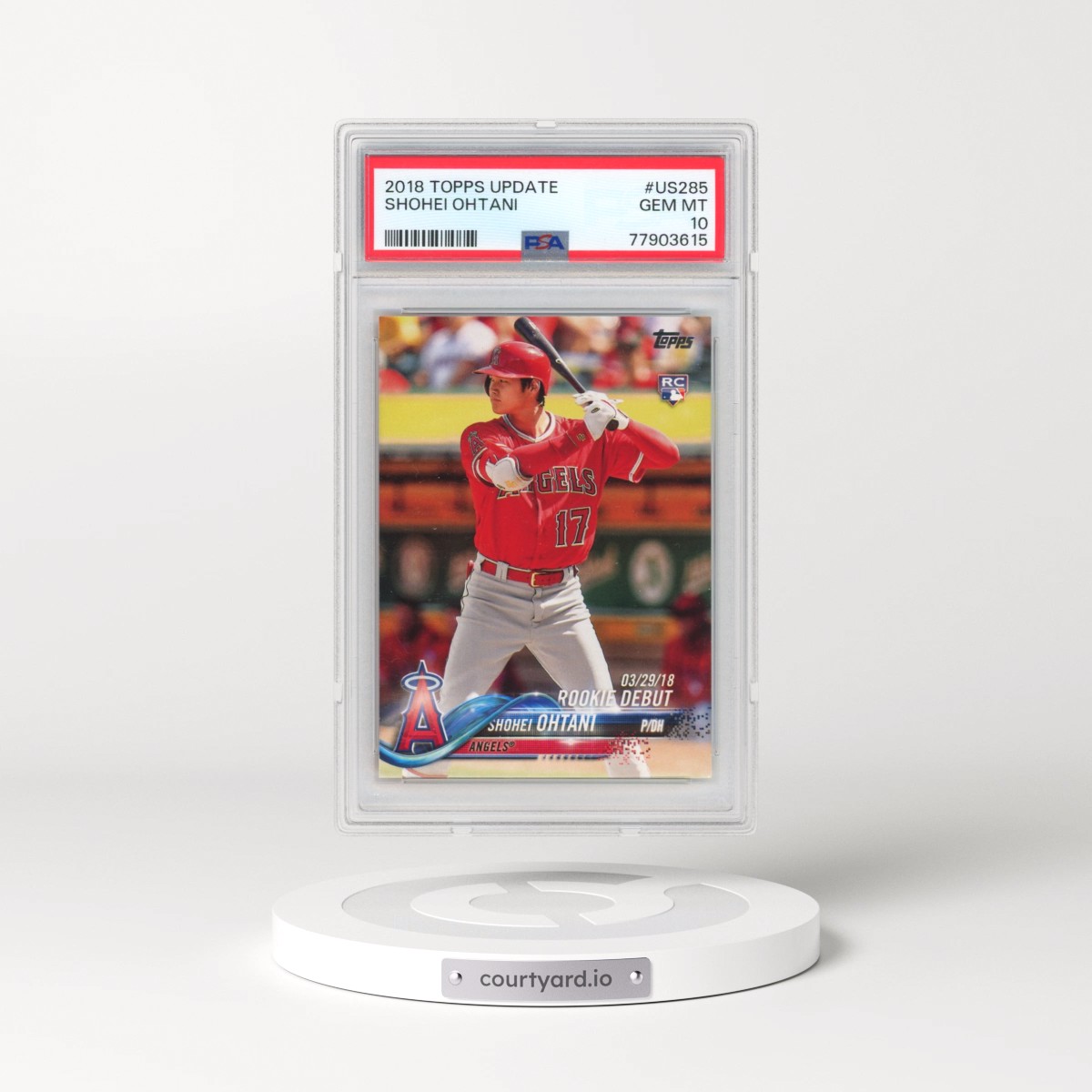2018 Topps Update #US285 Shohei Ohtani (PSA 10 GEM MINT)