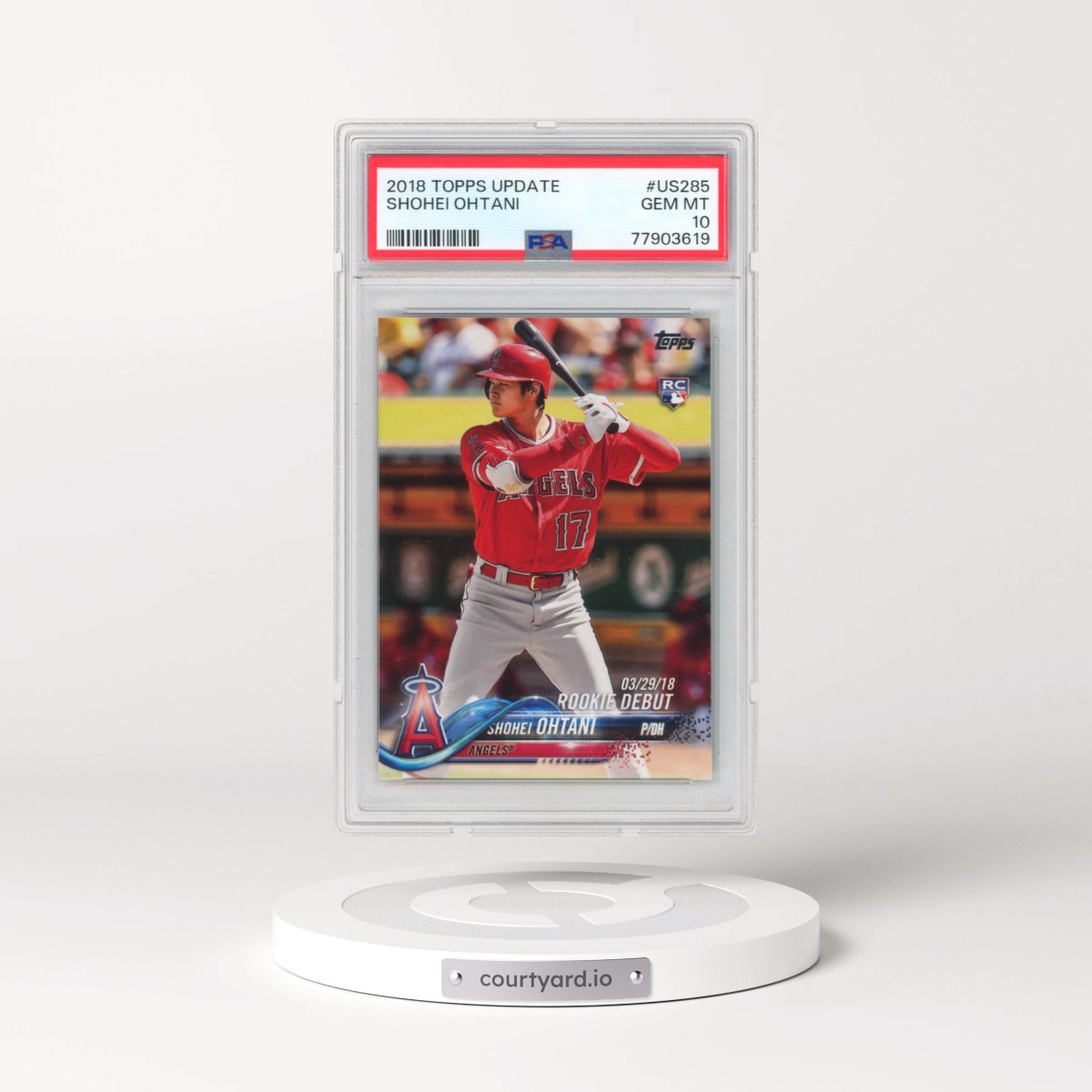 2018 Topps Update #US285 Shohei Ohtani (PSA 10 GEM MINT)