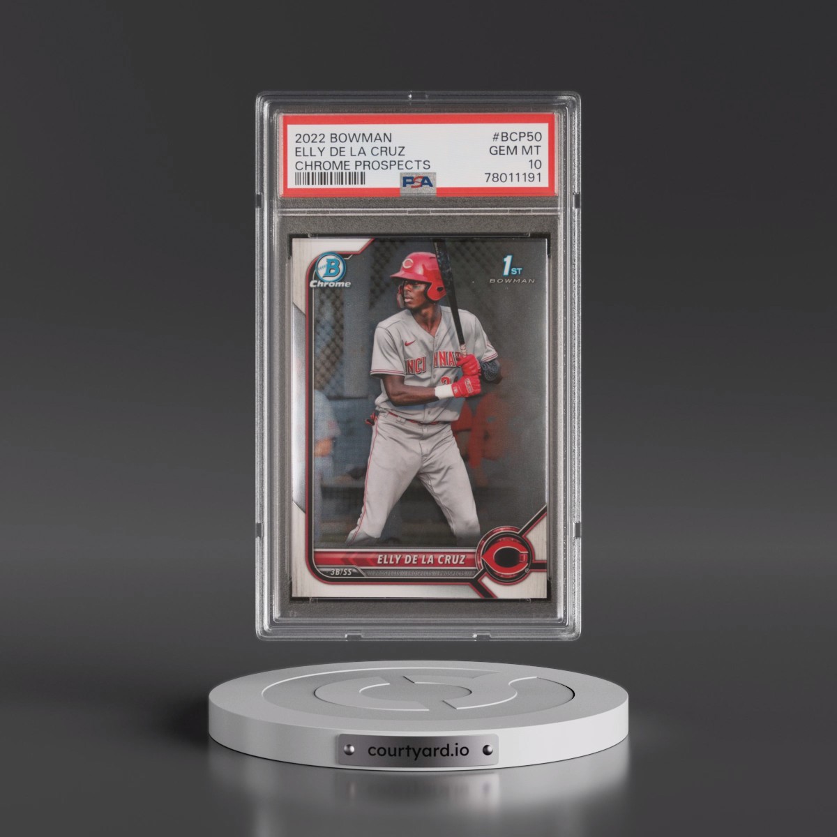 2022 Bowman Chrome Prospects #BCP50 Elly de La Cruz (PSA 10 GEM MINT)
