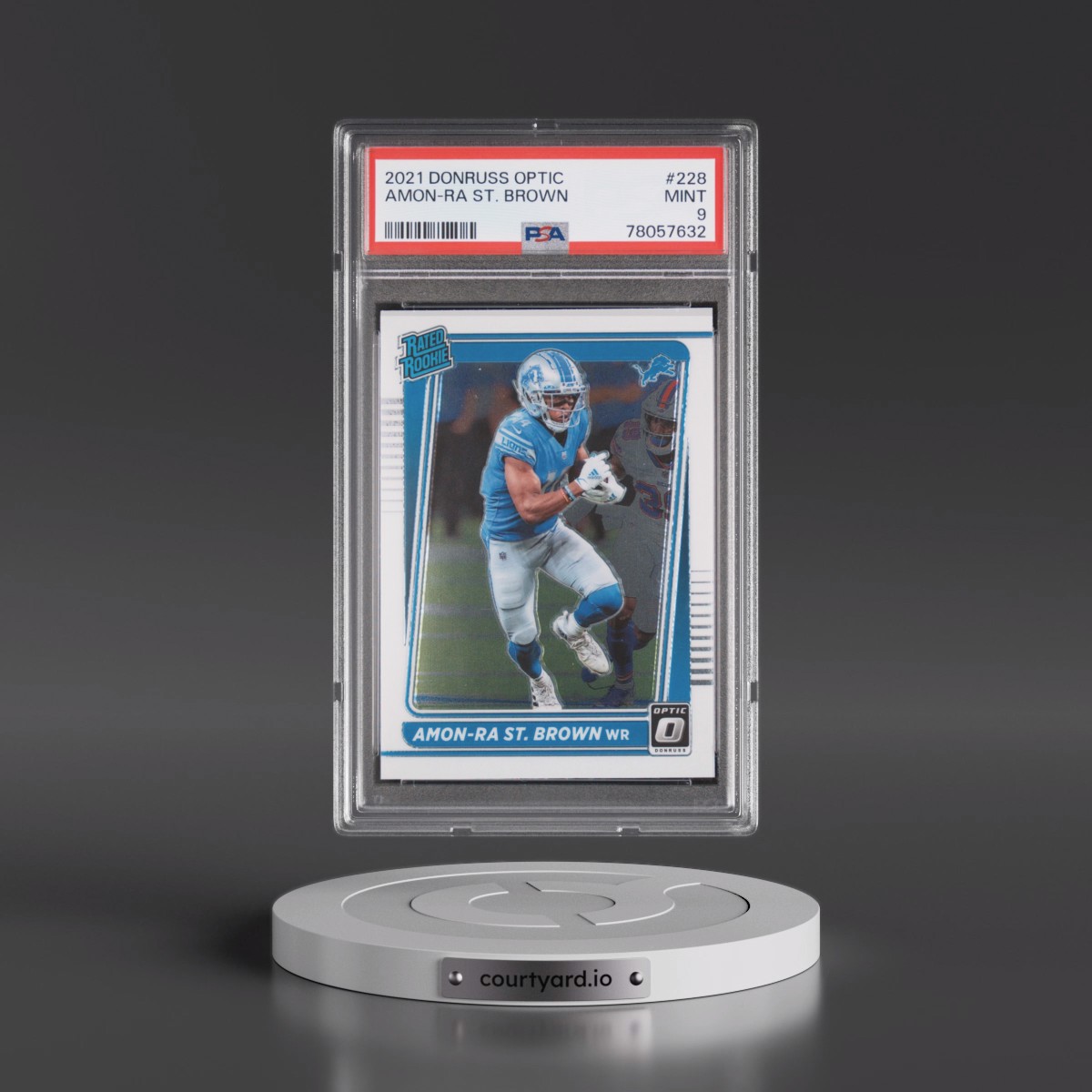 2021 Panini Donruss Optic Amon-RA St. Brown #228 PSA 9