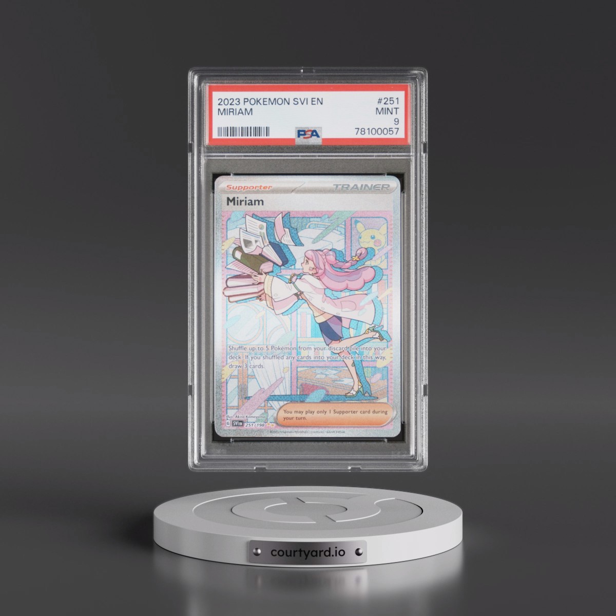2023 Pokémon Svi EN-Scarlet & Violet #251 Miriam - Special Illustration Rare (PSA 9 MINT)
