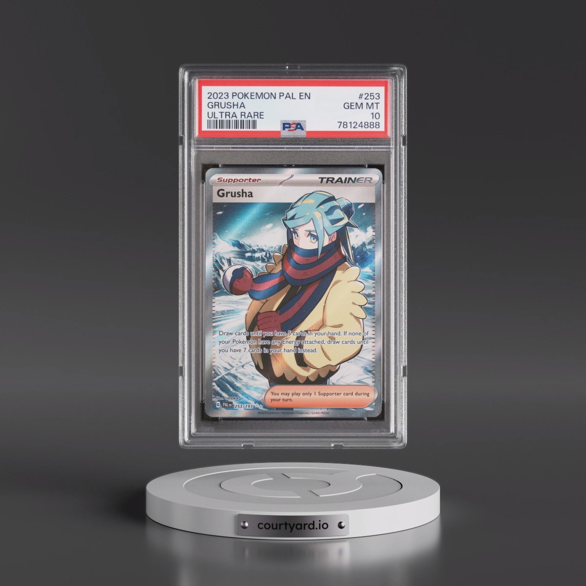 2023 Pokémon Pal EN-Paldea Evolved #253 Grusha - Ultra Rare (PSA 10 GEM MINT)