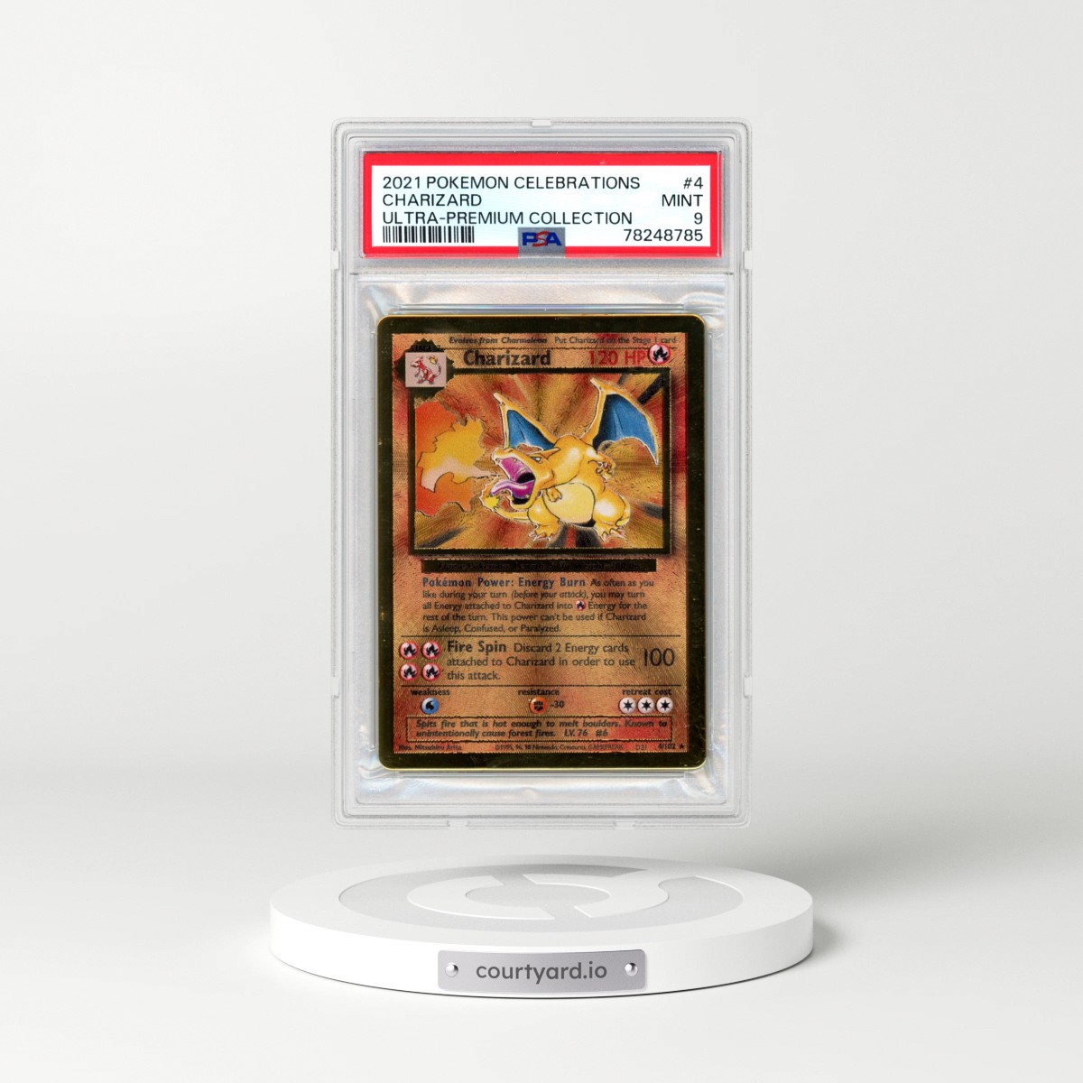 2021 Pokémon Celebrations Ultra-Premium Collection #4 Charizard (PSA 9 MINT)