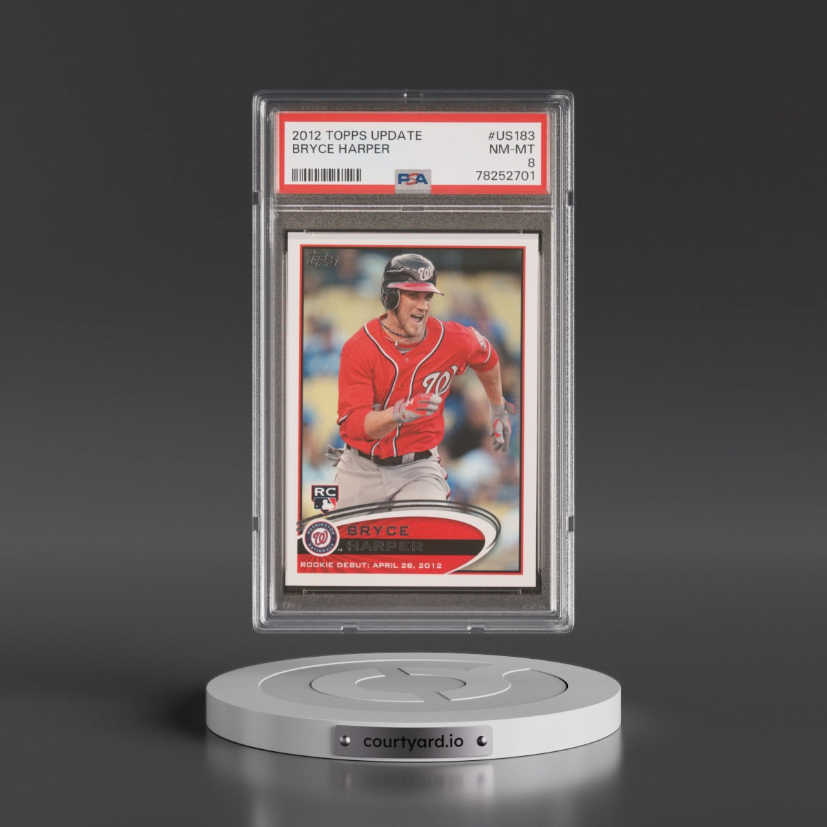 2012 Topps Update #US183 Bryce Harper (PSA 8 NM-MT)