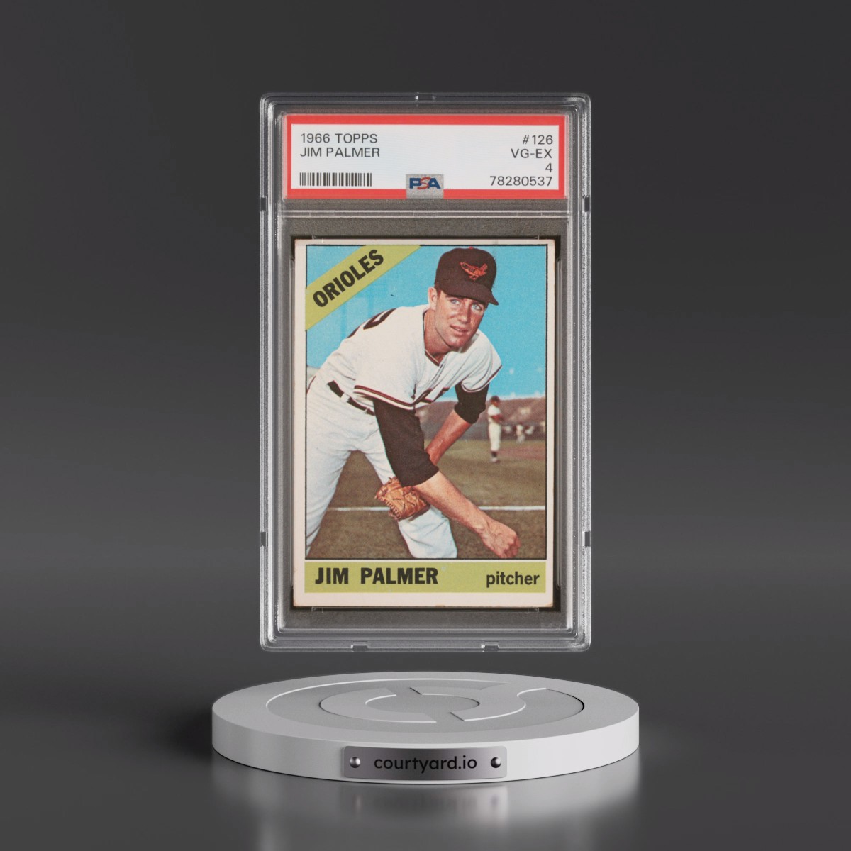 1966 Topps #126 Jim Palmer (PSA 4 VG-EX)