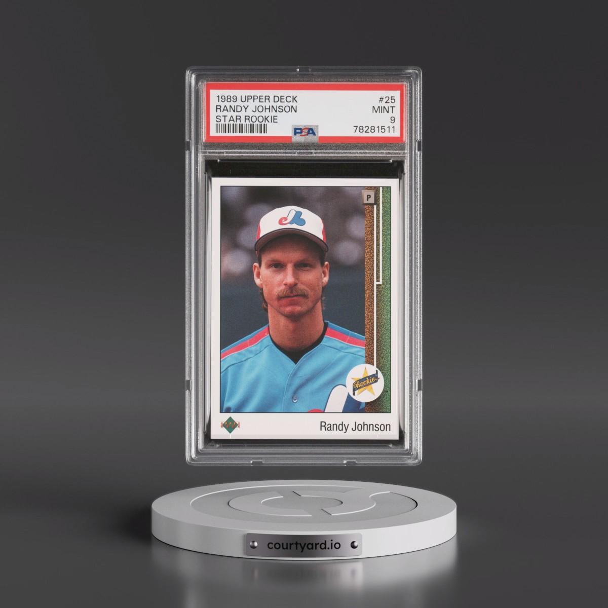 1989 Upper Deck #25 Randy Johnson - Star Rookie (PSA 9 MINT)