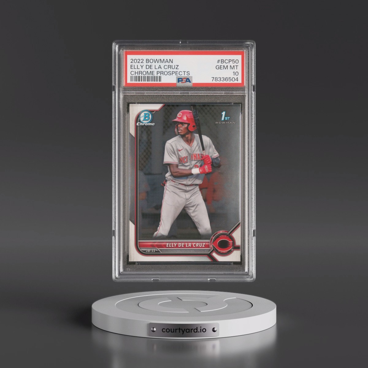 2022 Bowman Chrome Prospects #BCP50 Elly de La Cruz (PSA 10 GEM MINT)
