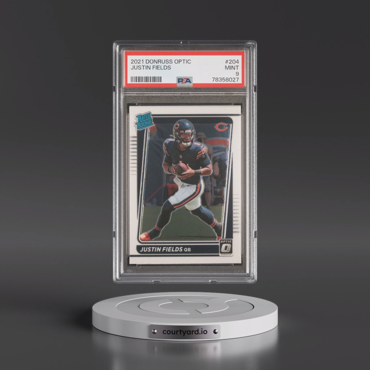 2021 Panini Donruss Optic #204 Justin Fields (PSA 9 MINT)