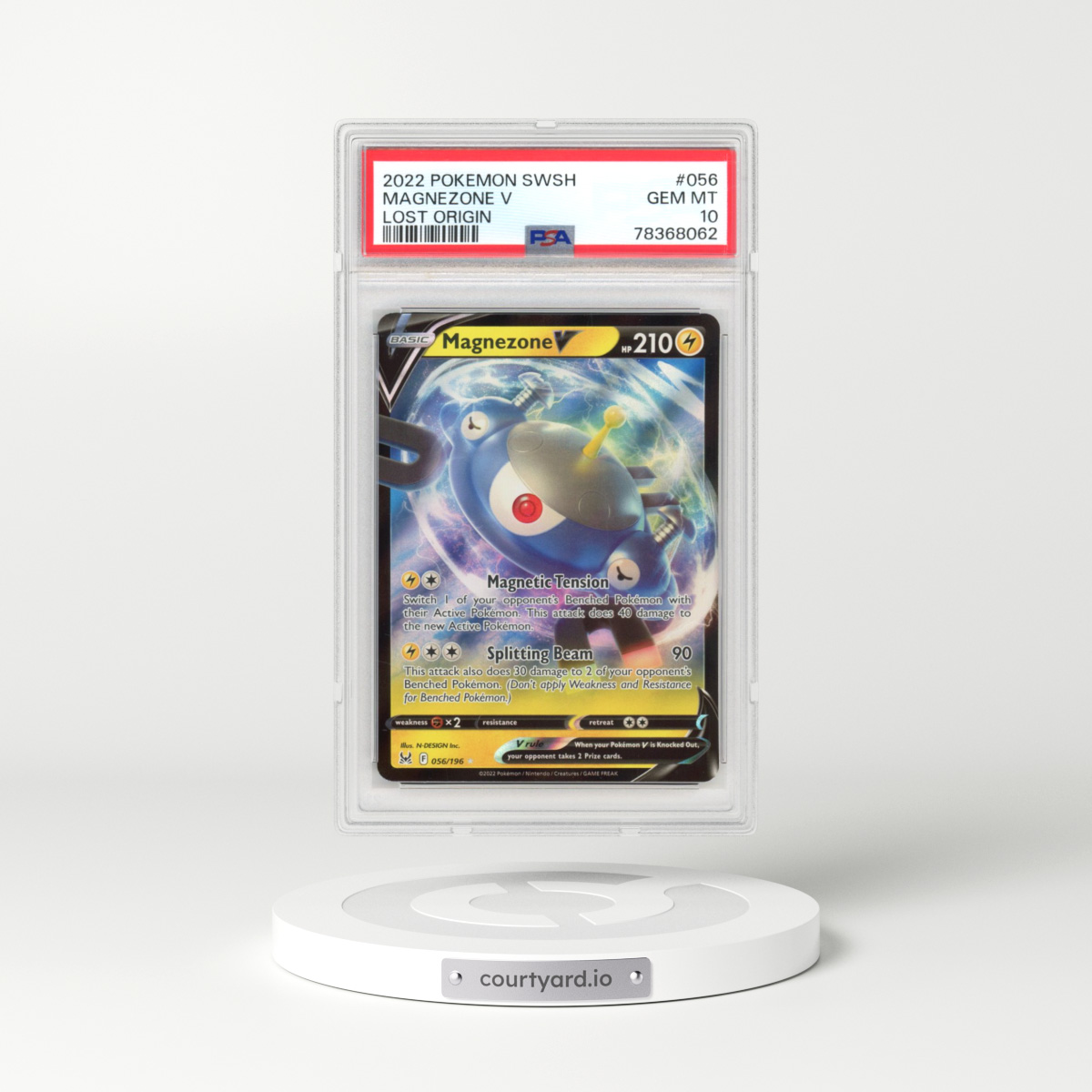 2022 Lost Origin #056 Magnezone V - Holo (PSA 10 GEM MINT)