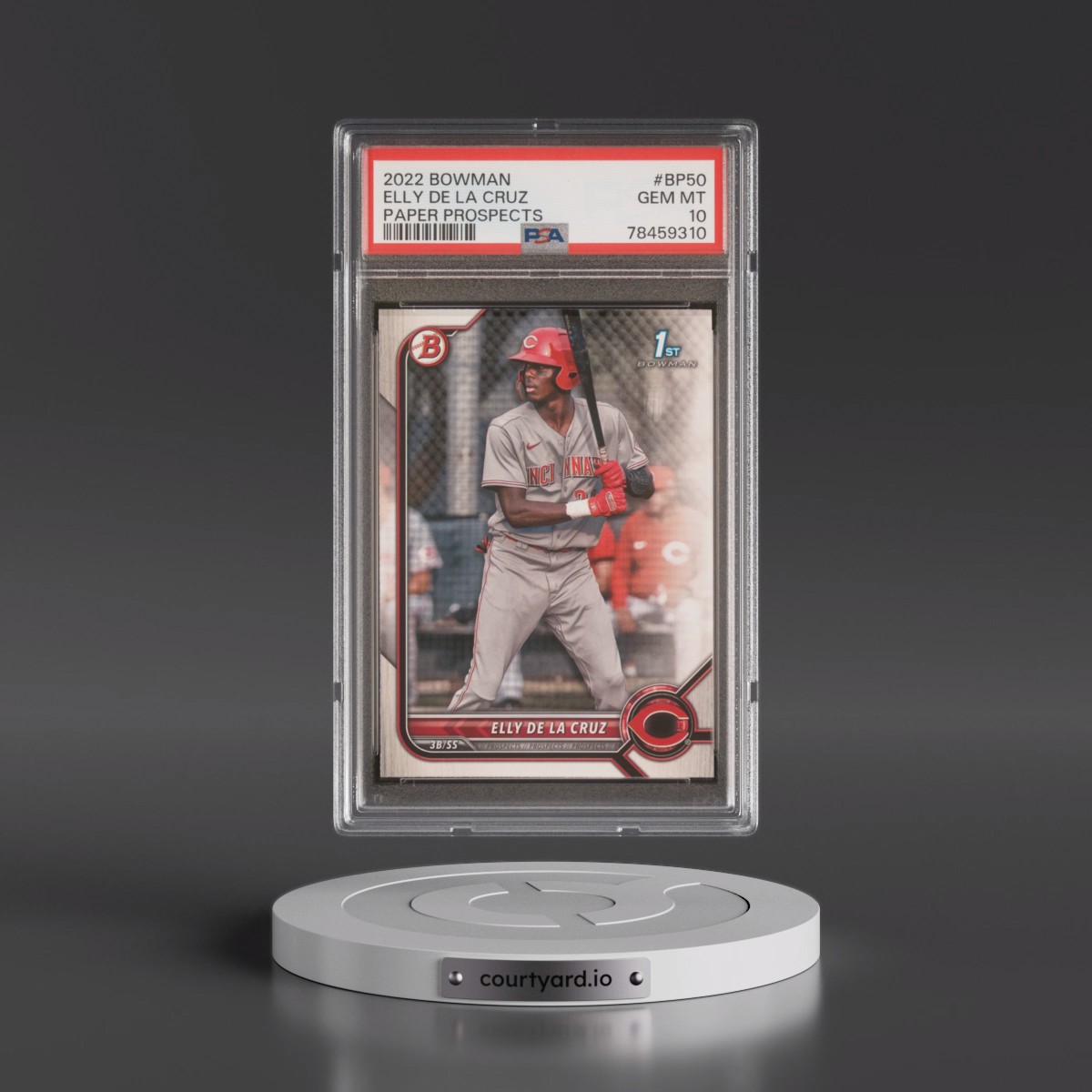 2022 Bowman Paper Prospects #BP50 Elly de La Cruz (PSA 10 GEM MINT)