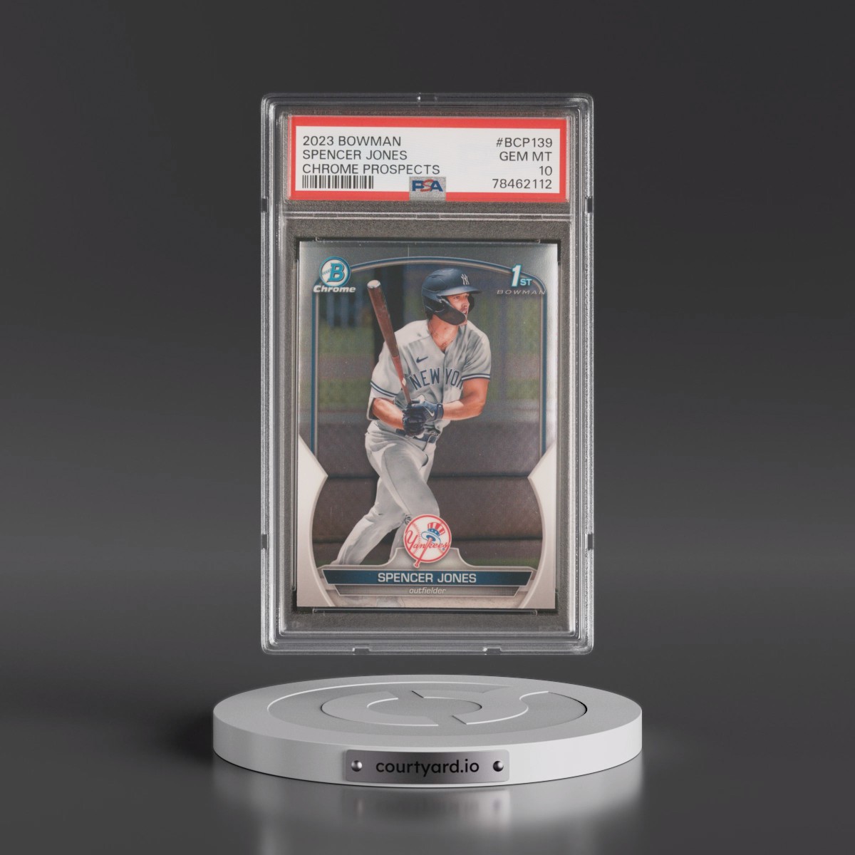 2023 Bowman Chrome Prospects #BCP139 Spencer Jones (PSA 10 GEM MINT)