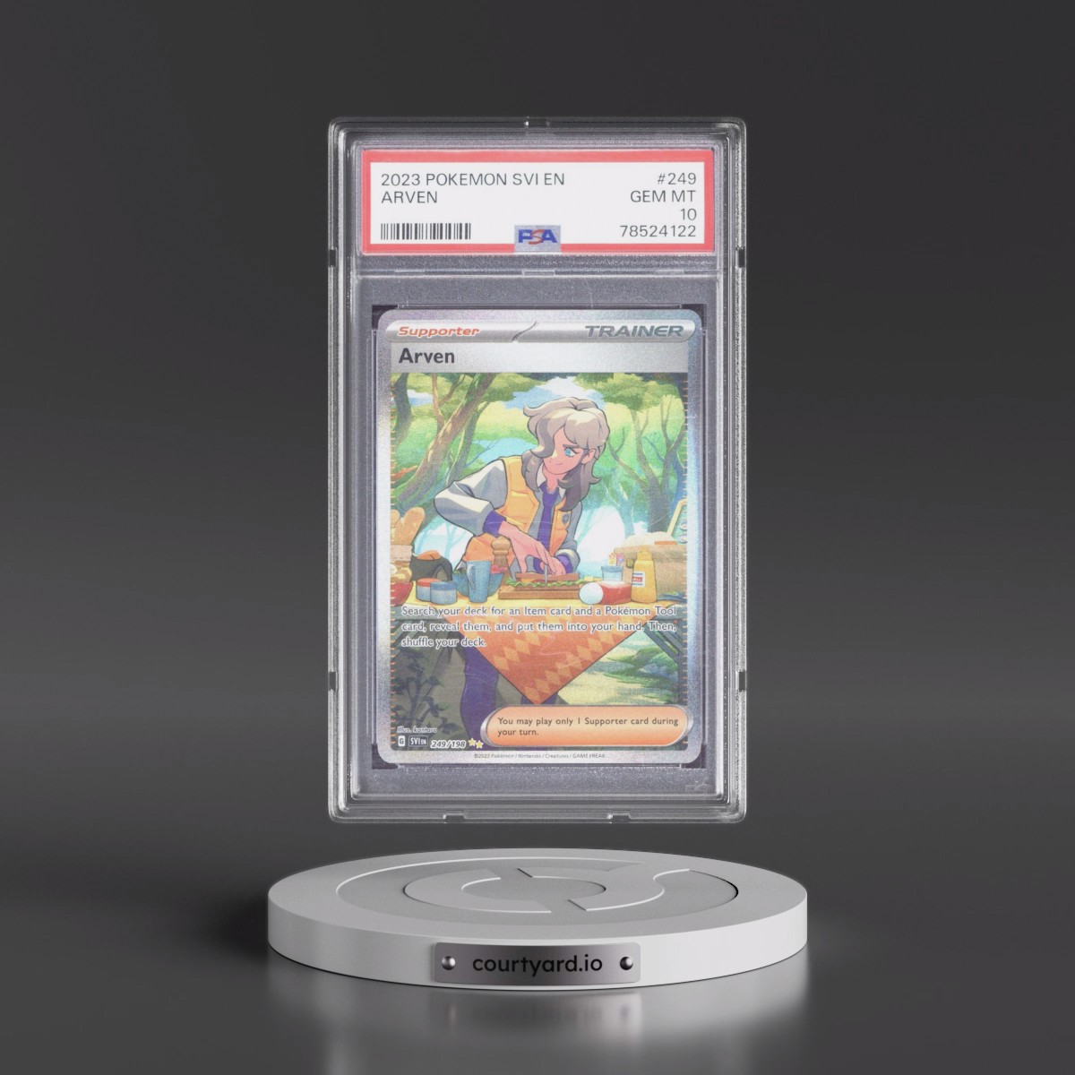 2023 Pokémon Svi EN-Scarlet & Violet #249 Arven - Special Illustration Rare (PSA 10 GEM MINT)