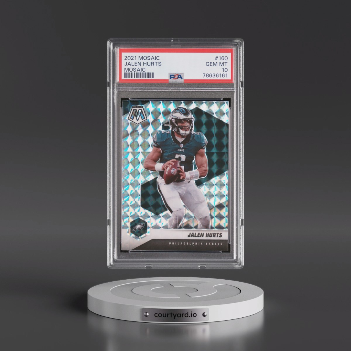 2021 Panini Mosaic #160 Jalen Hurts - Mosaic (PSA 10 GEM MINT)