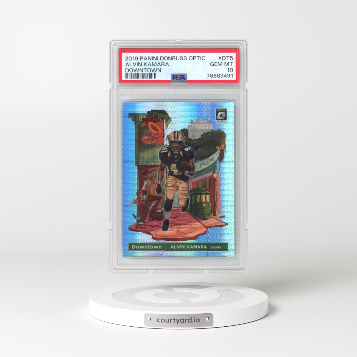 2019 Panini Donruss Optic Downtown Alvin Kamara #DT5 PSA 10