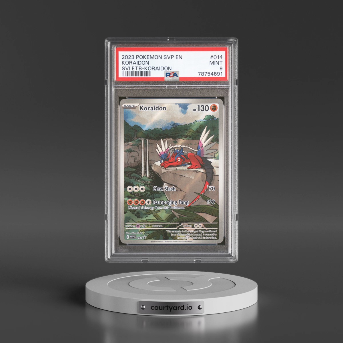 2023 Pokémon Svp EN-SV Black Star Promo #014 Koraidon - Scarlet & Violet Elite Trainer Box-Koraidon (PSA 9 MINT)