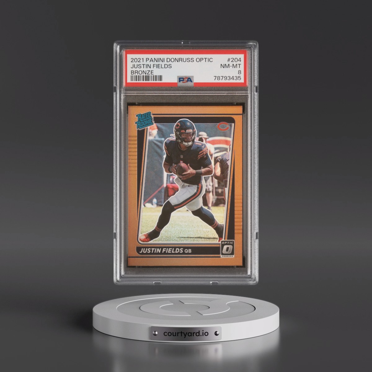 2021 Panini Donruss Optic Justin Fields - Bronze #204 PSA 8