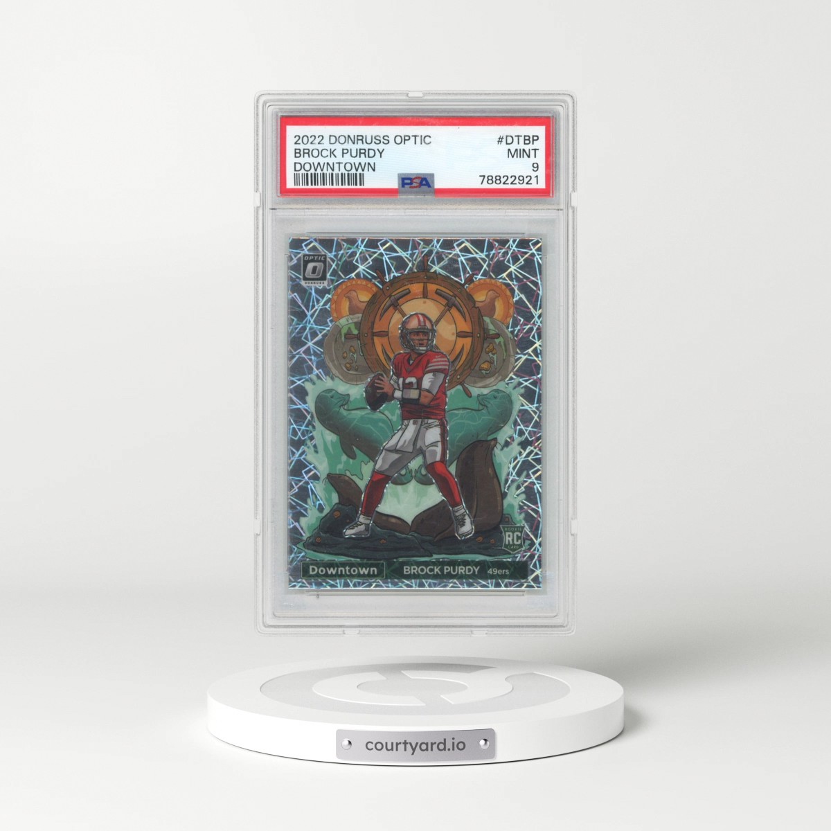 2022 Panini Donruss Optic Downtown #DTBP Brock Purdy (PSA 9 MINT)