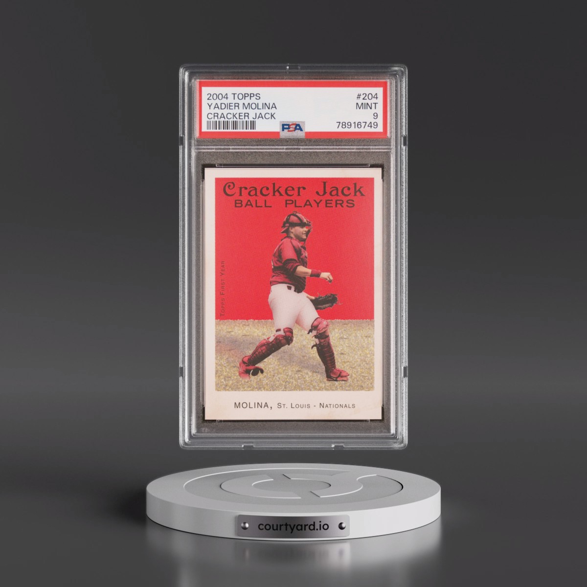 2004 Topps Cracker Jack #204 Yadier Molina (PSA 9 MINT)