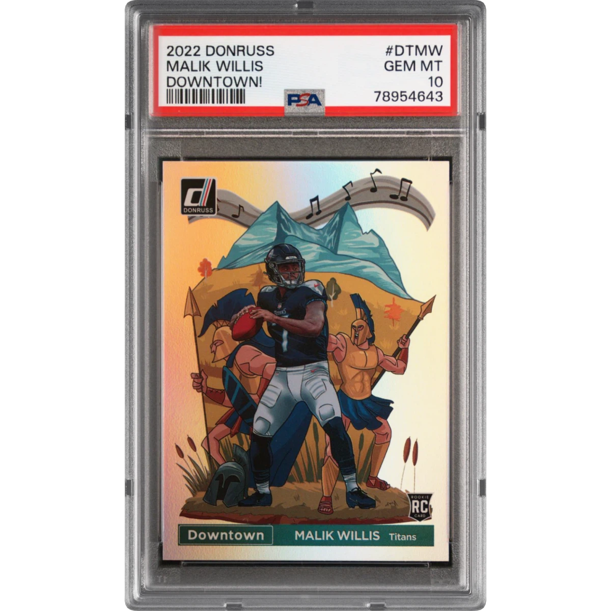 2022 Panini Donruss Downtown #DTMW Malik Willis (PSA 10 GEM MINT)