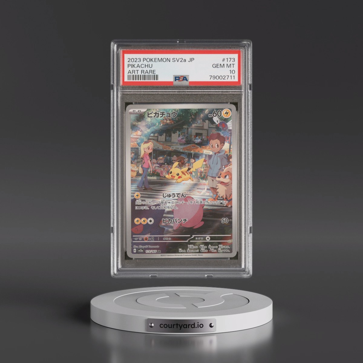2023 Pokémon Sv2a-Pokémon 151 #173 Pikachu - Art Rare (PSA 10 GEM MINT)
