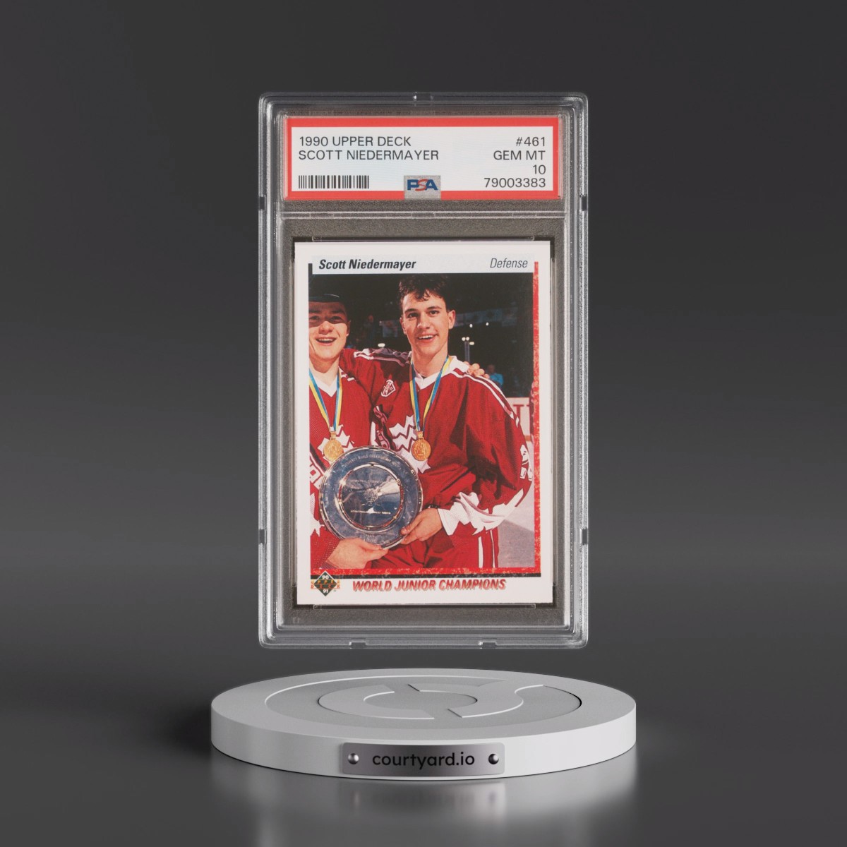 1990 Upper Deck #461 Scott Niedermayer (PSA 10 GEM MINT)