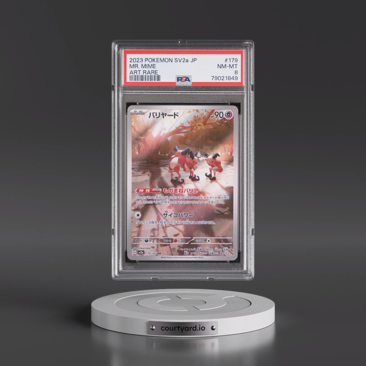 2023 Pokémon Sv2a-Pokémon 151 #179 Mr. Mime - Art Rare (PSA 8 NM-MT)