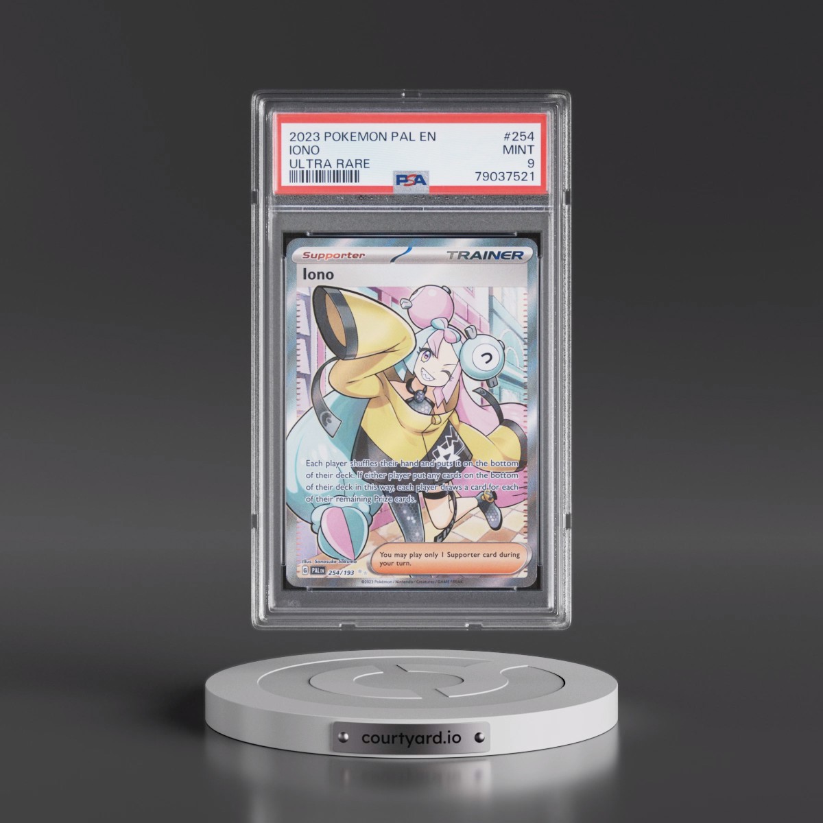 2023 Pokémon Pal EN-Paldea Evolved #254 Iono - Ultra Rare (PSA 9 MINT)