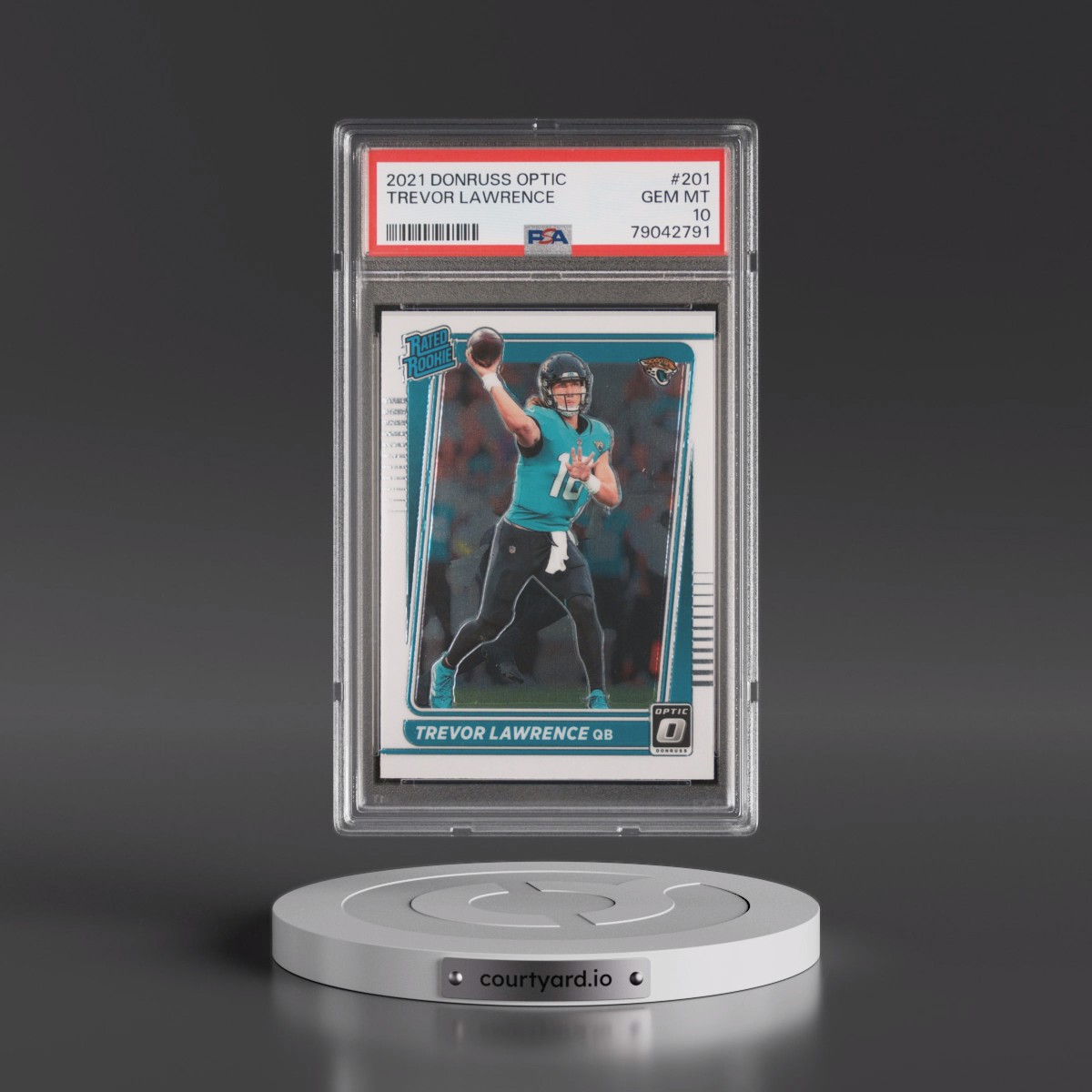 2021 Panini Donruss Optic #201 Trevor Lawrence (PSA 10 GEM MINT)
