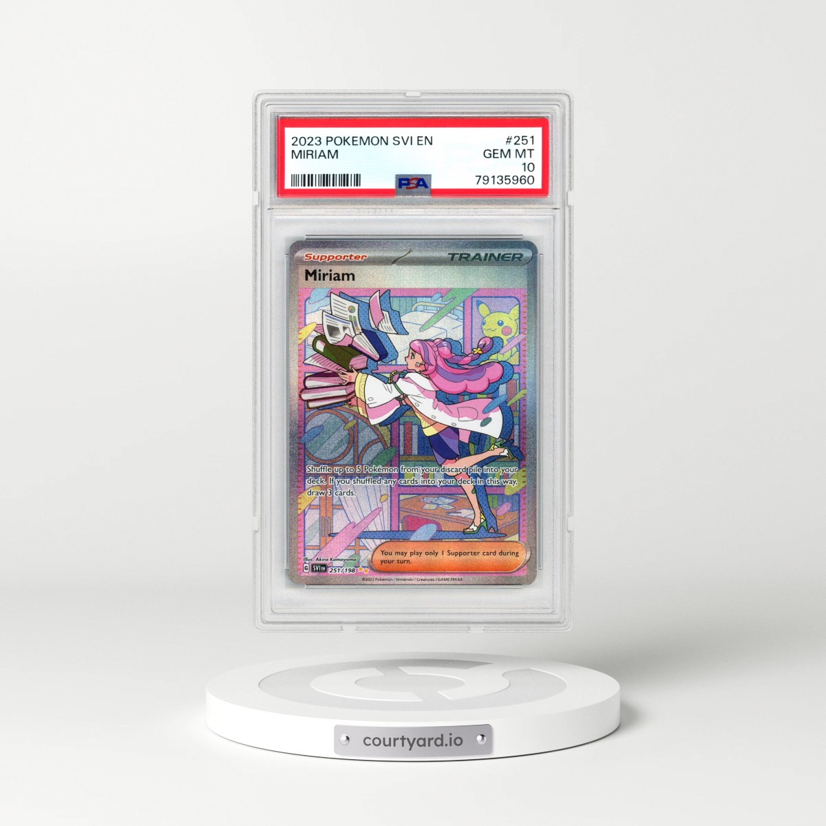 2023 Pokémon Svi EN-Scarlet & Violet #251 Miriam - Special Illustration Rare (PSA 10 GEM MINT)