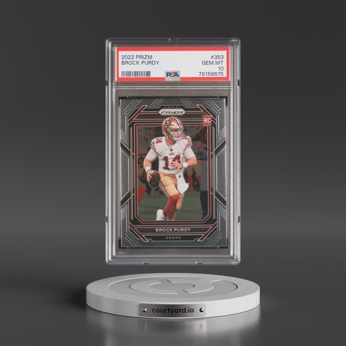 2022 Panini Prizm #353 Brock Purdy (PSA 10 GEM MINT)