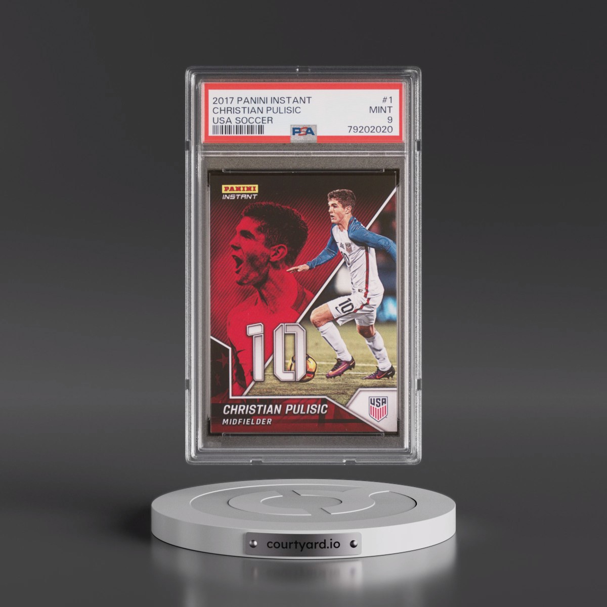 2017 Panini Instant U.S.A. Soccer #1 Christian Pulisic (PSA 9 MINT)