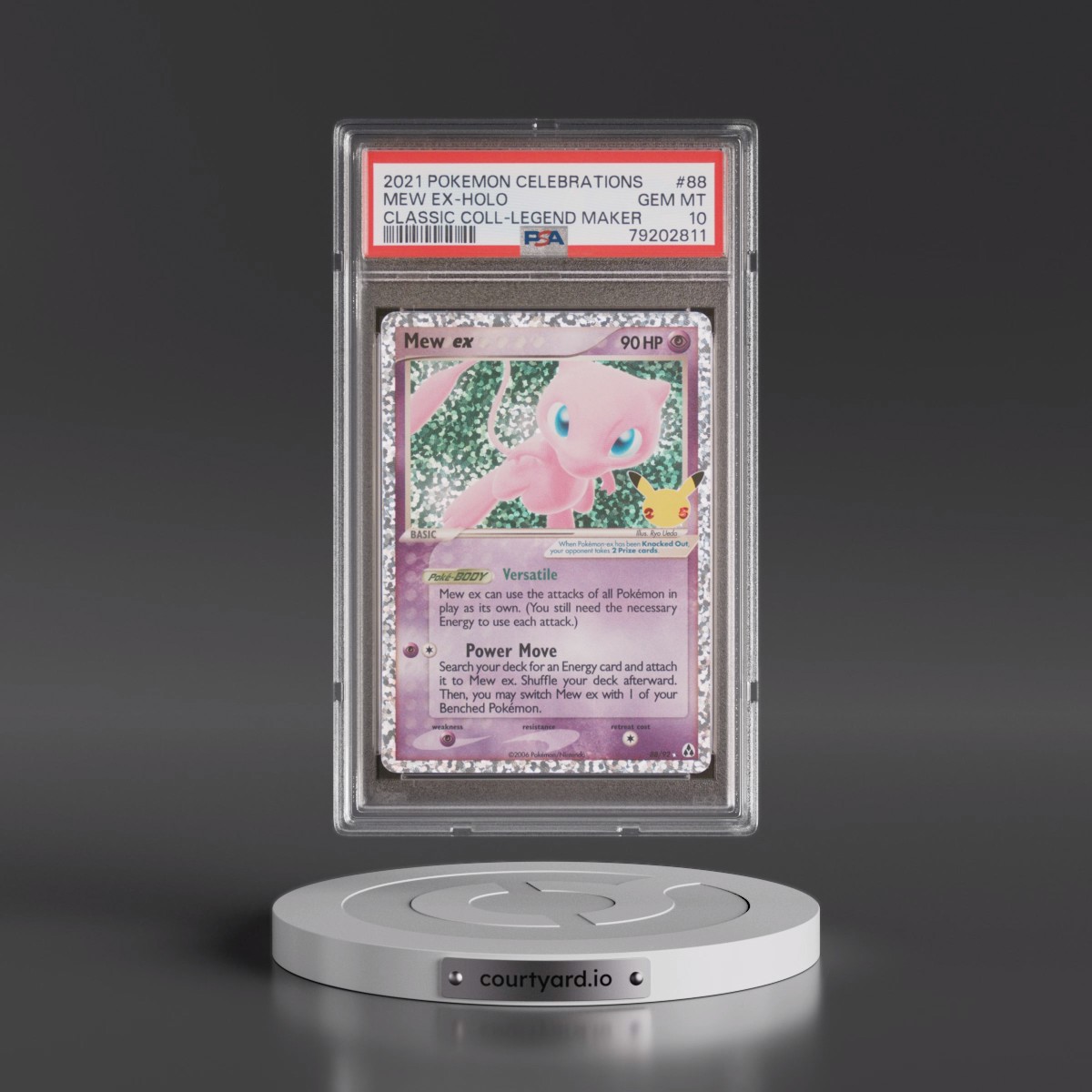 2021 Pokémon Celebrations Classic Collection #88 Mew EX - Holo Holo (PSA 10 GEM MINT)